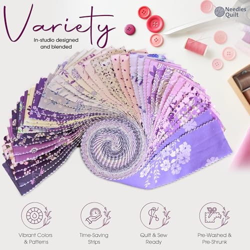 Jelly Roll Fabrics for Quilting Clearance 40 Strip 2.5