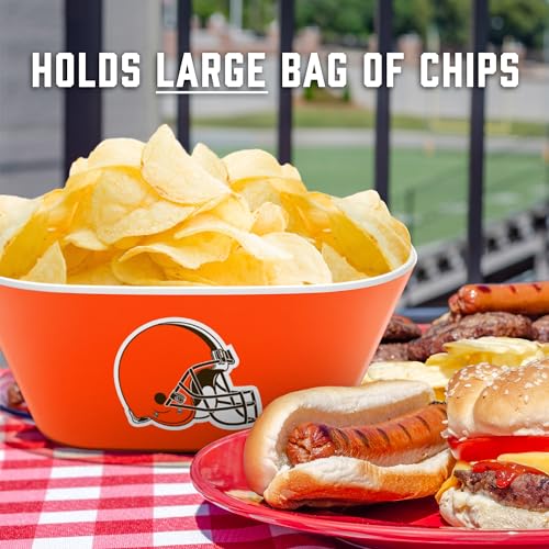 Image of YouTheFan NFL Cleveland Browns Large Party Bowl