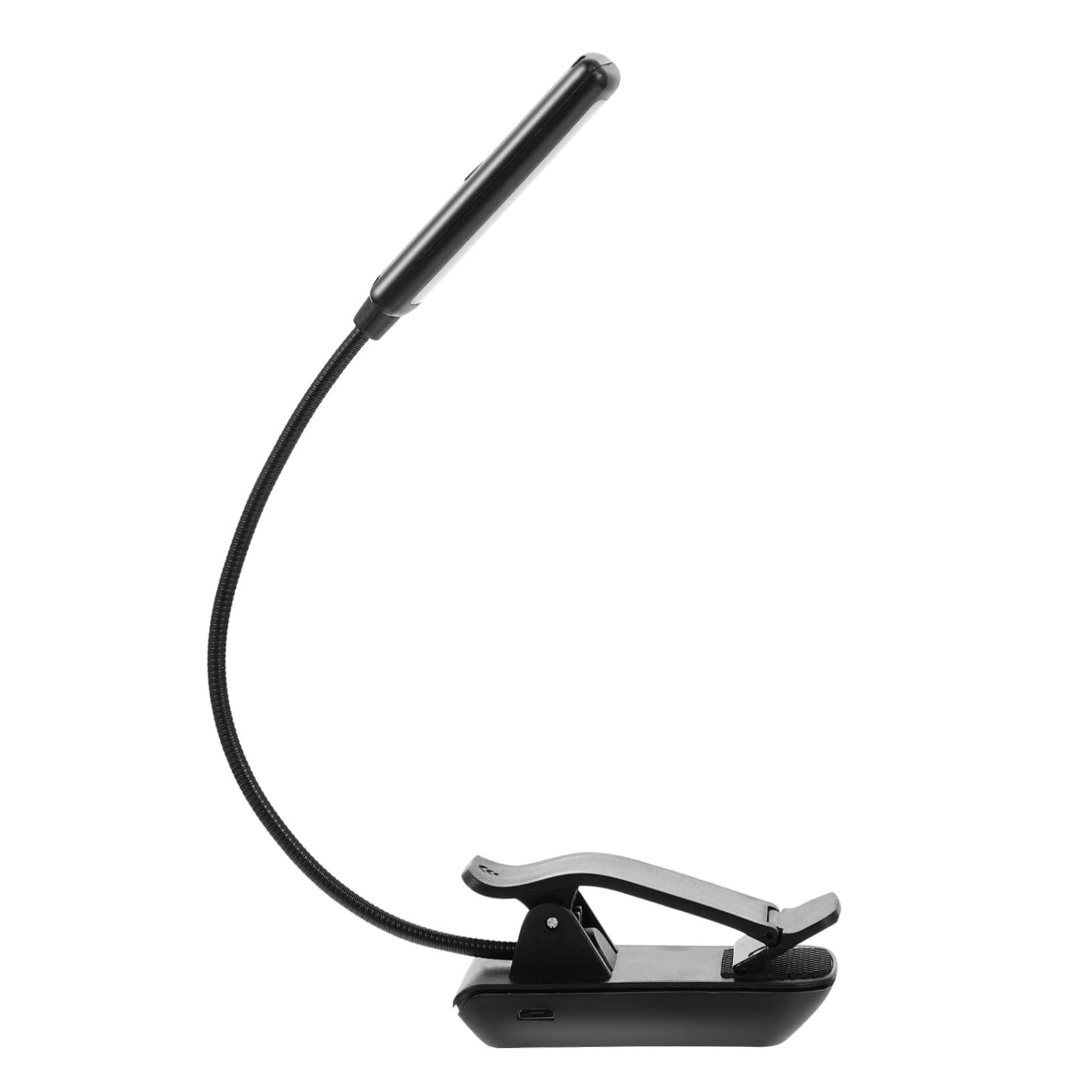 VILLCASE 1Set Rechargeable LED Clip Lamp Durable Reading Light for Music Bedside Use with Design and Balanced Light Distribution for Musicians and Book Lovers