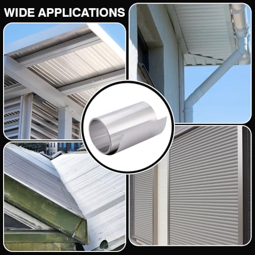 PH PandaHall 5m Aluminium Flashing Roll 15cm Breite Metall Dachpaneele 0.2mm Dicke Aluminium Blech Rolle für Dachziegel Fenster Türen Abdichtung