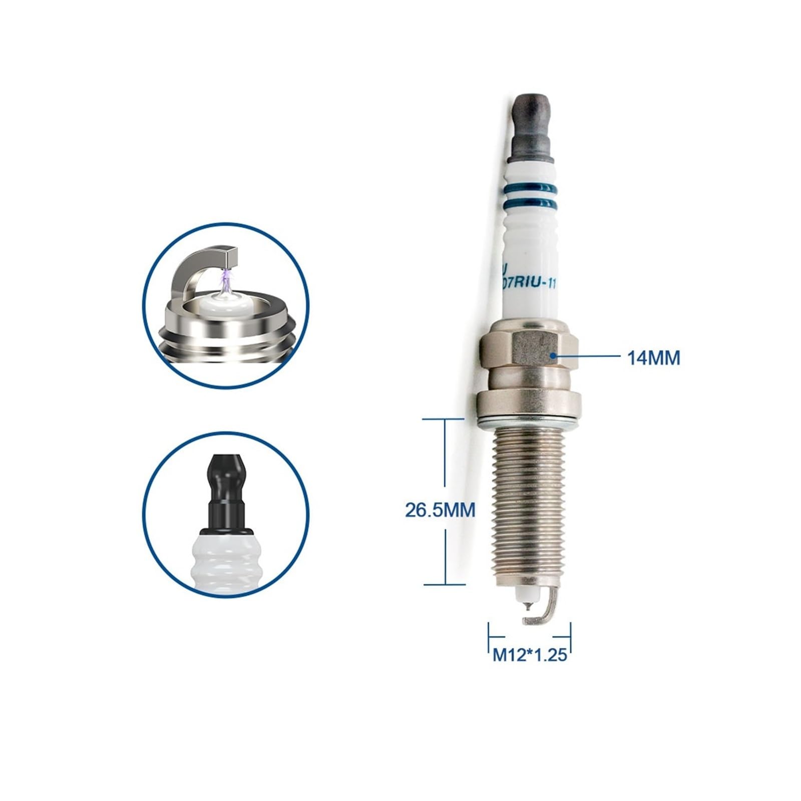 Candela di accensione for parti del motore LD7RIU-11 candela di accensione all'iridio(4 pieces with box)
