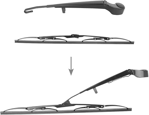 Miniatura 3 de X AUTOHAUX Juego de brazos de limpiaparabrisas trasero para BMW X5 E53 1999-78.976 - 17.717 in 18 pulgadas