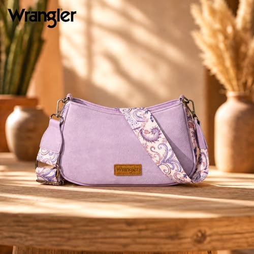 Image of Wrangler Western Shoulder Bag for Women Small Purse Aztec Hobo Bag Handbag with Detachable Strap