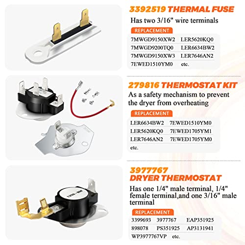 Sèche-linge qui ne chauffe plus Solution avec thermostat 3977767 - 3