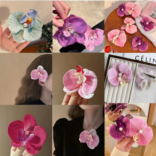 Set de 6 Pinzas para Cabello Phalaenopsis miniatura 6
