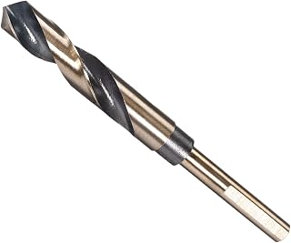 CoCud Reduced Shank Twist Drill Bits, 15.5mm Cutting Edge, Titanium & Nitride Coated High Speed Steel 4341 - (Applications: for Stainless Steel Drilling Machine)