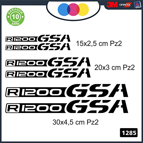 KIT 6 ADESIVI PER MOTO -BMW R1200 GSA - rally