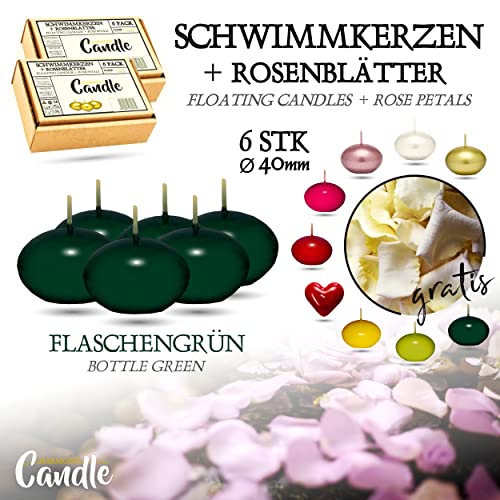 Schwimmkerzen Candle Harmony 6 Stück Ø 40 mm