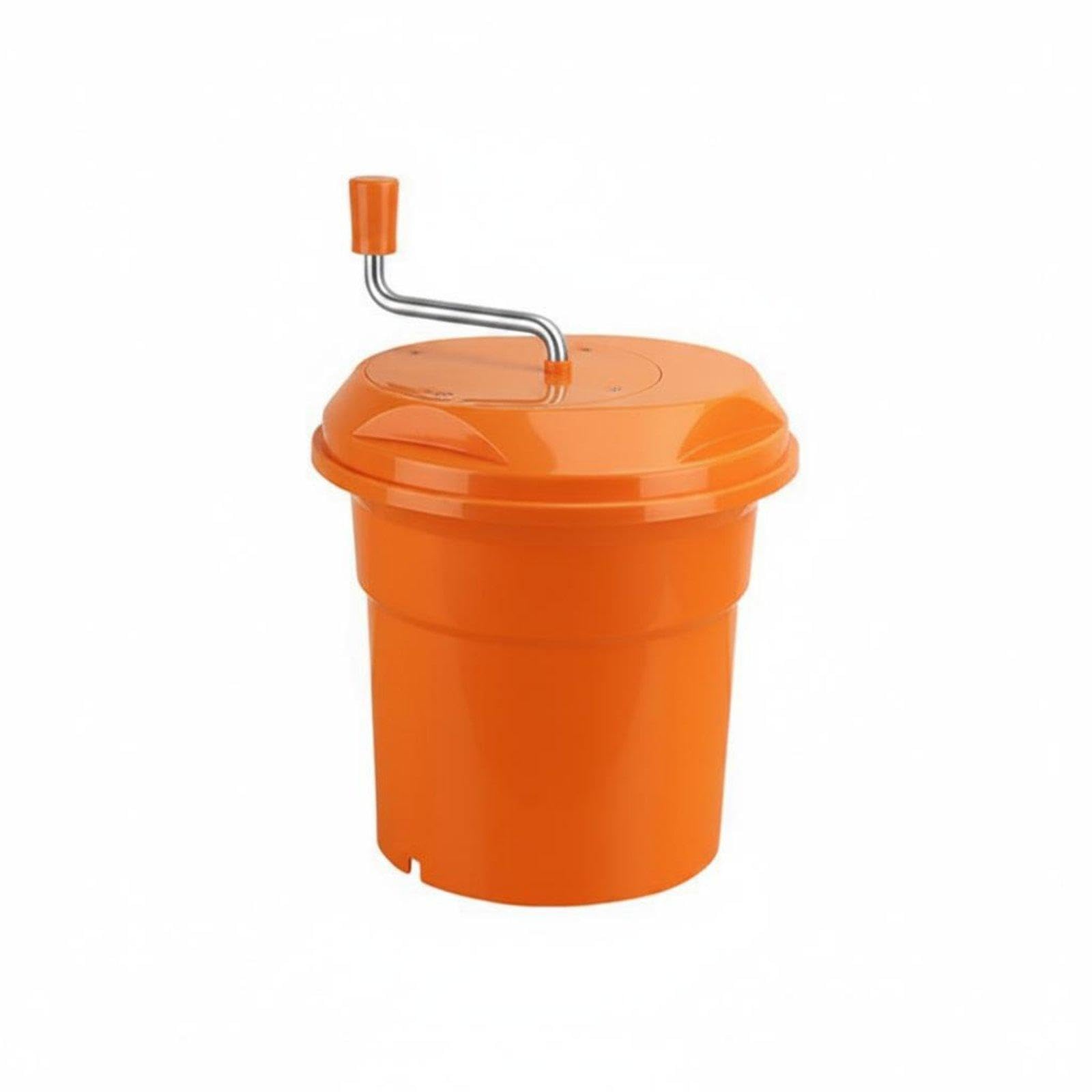 Manual Crank Salad Centrifuge Multi-Use Large Capacity | Manual Crank Salad Centrifuge Multi-Use Large Capacity Vegetable Water Extractor Easy to Clean for Restaurant Orange 12L-image-36
