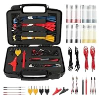 AUTOOL 68 Stücke Messleitungen für Digitales Multimeter, Messleitungen Prüfkabel Kit mit multimeter messspitzen, 4mm Bananenstecker Kabel, Krokodilklemmen, 20cm Jumper Kabel