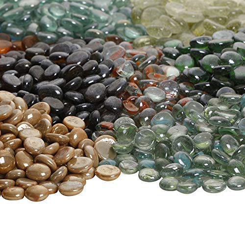 Pikvy Pebbles for Decoration - Glass-Mix Pebbles Stones - Decorative Stones and Pebbles, Vase Fillers Stones - Pebbles for Plants Pots and Home Decor (500 Gm) (B09PD6YLYD) Amazon Price History, Amazon Price Tracker