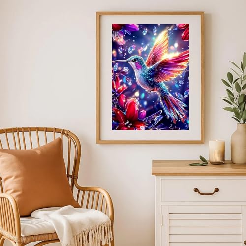 Arttoplus Hummingbird Diamond Art Kits for Adults- 5D Diamond Painting Kits for Adults Beginners,DIY Full Drill Diamonds Gem Art Kits for Gift and Home Decoration(12x16 inch) — view 4