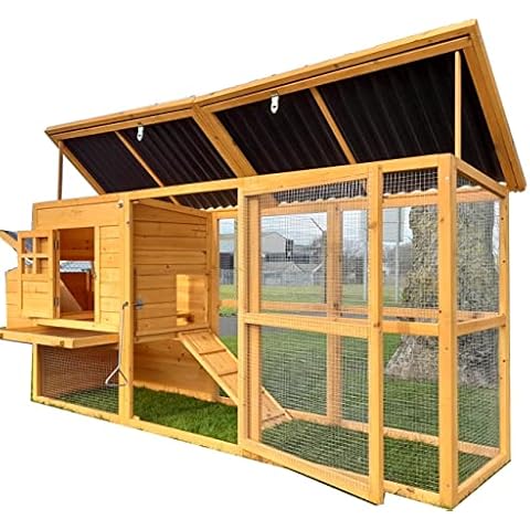 COCOON NEW UNIQUE 8FT DESIGN! ECO2500 CHICKEN COOP - NOW WITH REAR VENT HOLES AND OPENING ECO PLASTIC ROOFS ROT FREE ROOFS FOR EASY CLEANING - ONLY SOLD BY SELLER 'COCOON' ON AMAZON Cover