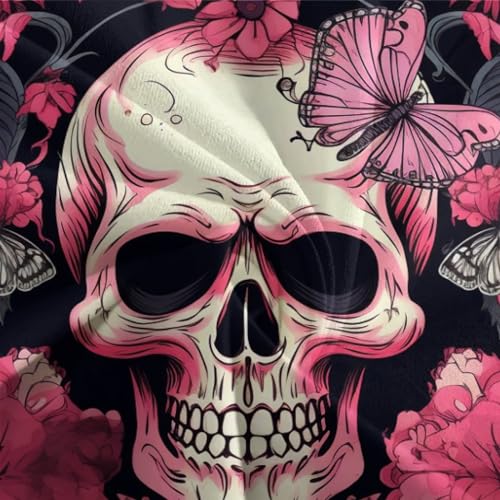 Funda nórdica de calavera antiarrugas para cama King 220x240cm con lavado fácil 8