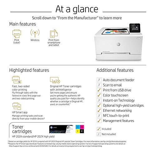 Hp Laserjet Pro M254Dw Wireless Color Laser Printer (T6B60A) (Renewed) #TOP4