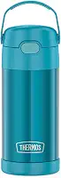 Thermos Garrafa térmica infantil Funtainer, aço inoxidável, 355 ml, azul-petróleo