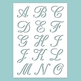 Zita's Creative - Stencil per Calligrafia ABC immagine