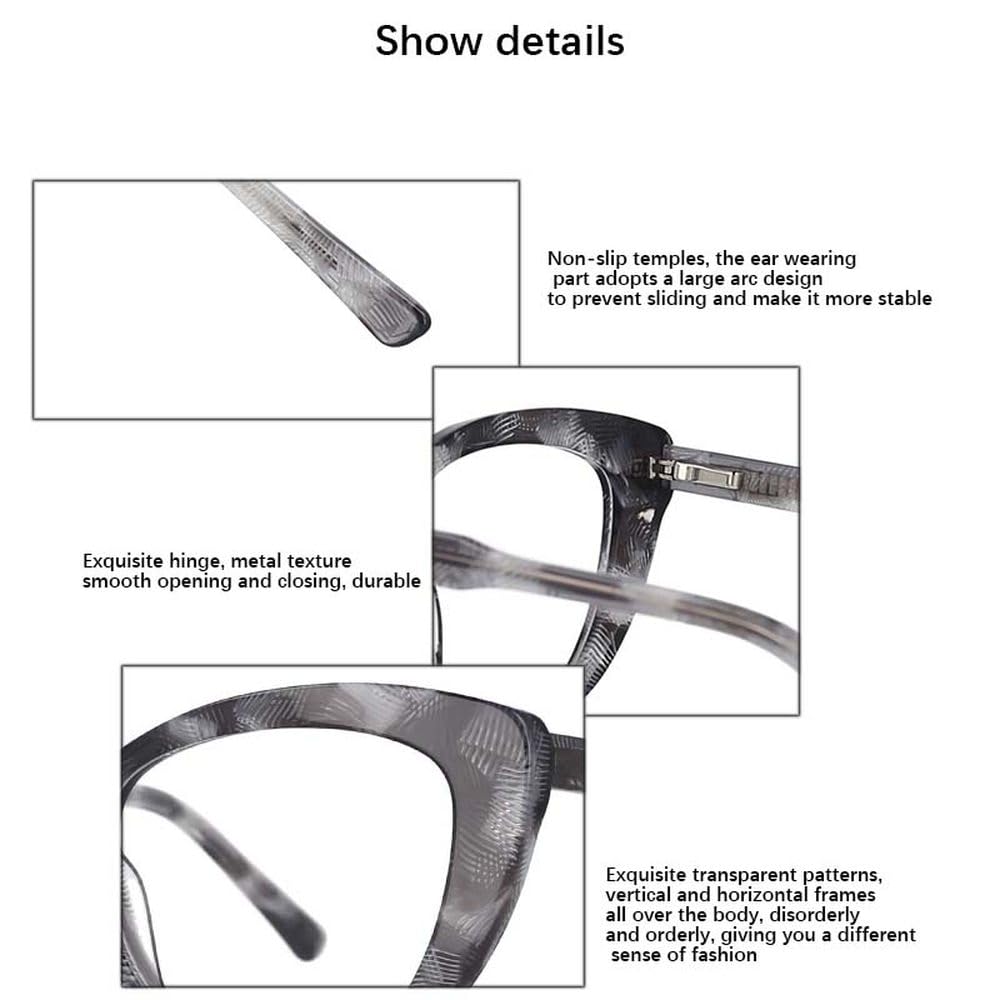 Montature per occhiali retrò in acetato Cat Eye Occhiali da vista per computer moda da donna