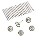 Diamond Burr Set For Rotary Tool Grinding Carving Notching Bur Bit Stone Tile Glass Lapidary Jewelry Die Grinder Coated File Cutter Cutting Kit