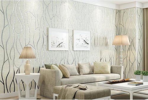 Amazon Ayzr シンプルでモダンな壁紙テレビ壁紙ベッドルームリビングルームグレー 3 D 映画の壁紙 白 壁紙 Amazon Ayzr シンプルでモダンな壁紙テレビ壁紙ベッドルームリビングルームグレー 3 D 映画の壁紙 白 壁紙