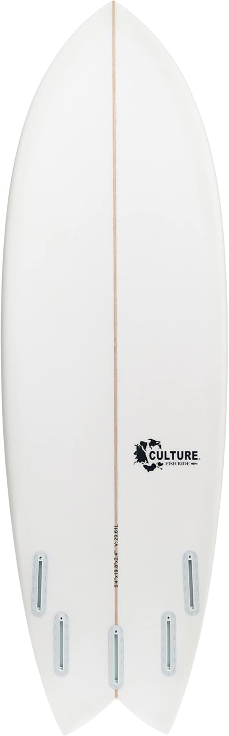 Culture Surfboards Fish Ride Model Surfboard | Sizes 5'0 ~ 7'0 with Carbon Strips or White