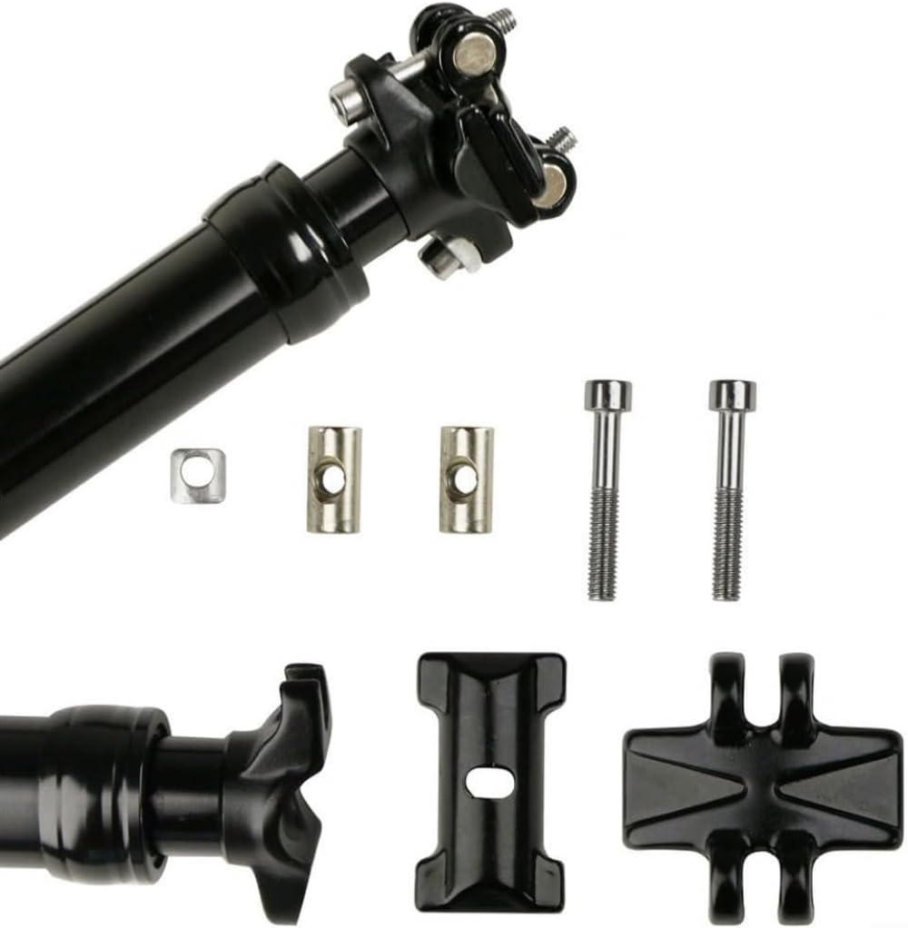 Tige de selle de vélo - Contrôle du fil de levage - Tige de selle télescopique de 31,6 mm - Débattement réglable de 100 à 170 mm