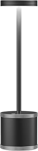 JALVDE Lámpara de mesa para reproductor de música lámparas de escritorio sin reflejos luz LED de rompecabezas funciona con batería lámpara de