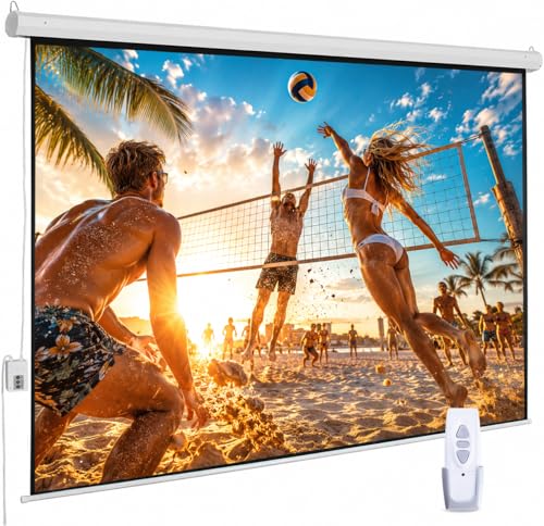 94 Motorized Projector Screen with Remote
