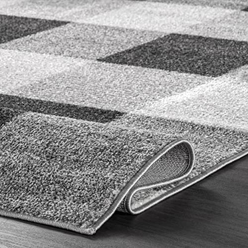 Tapete Nuloom 5' x 8' Gris y Marfil miniatura 6