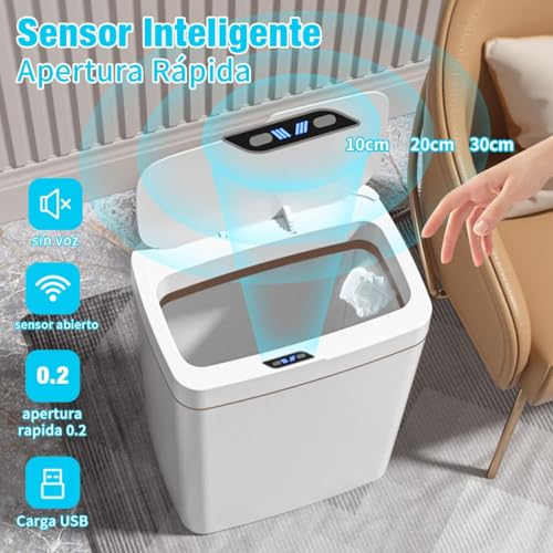 Consejos para Comprar Cubos de basura para baño los 10 mejores. 20 Imagen adicional