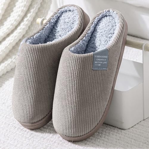 Women House Slippers Leopard Print Fleece Lining Memory Foam Bedroom Shoes Non-Slip Cozy Soft Platform Indoor Shoes2