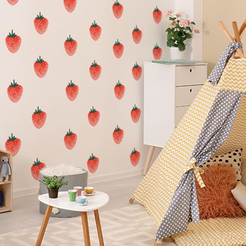 Vinilos Decorativos de Fresa para Pared 6 Hojas 14.96x11.81 in miniatura 3