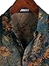 JOTOOK Mens Hawaiian Shirt Short Sleeve Button Down Tropical Shirts Casual Floral Summer Beach Shirt XX-Large Gray Orange
