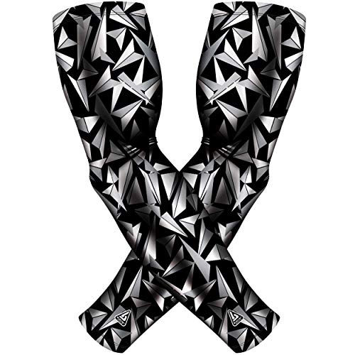 Image of B-Driven Sports Pro-Fit Compression Arm Sleeves - 1-Pair, 30+ Designs, Adult /Youth Sizes, for Athletic and General Purpose Use.
