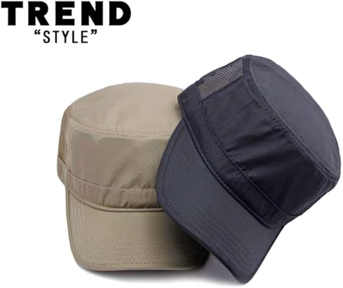 Masktide Waterproof Military Cadet Caps For Men Black Army Cadet Cap Fitted Women Quick Dry Mens