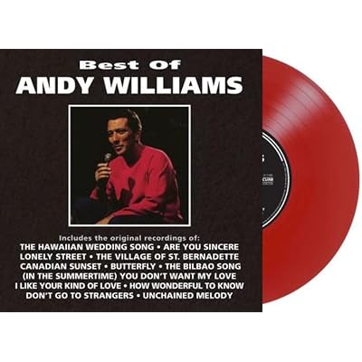 Best Of Andy Williams - Exclusive Limited Edition Clear Red Colored Vinyl LP