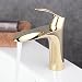 Produktbild Beelee BL1052G Messing Wasserhahn Waschbecken Waschtischarmatur Einhebel Waschtischmischer