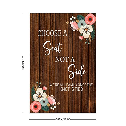 Panneau mariage pour placement libre des invités avec fleurs blanches - 3