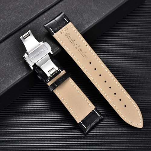 Sangle de montre de bouche bambou 20mm 22mm boucle de déploiement - 6