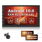 🌔 Car audio 7 Pulgadas con enlace espejo: La pantalla del teléfono móvil se sincroniza con la pantalla grande de 7 pulgadas y disfruta de una calidad de imagen de alta definición de 1080P. Android se puede conectar a través de USB y WIFI para lograr una interconexión bidireccional. El iphone está conectado a través de WIFI y transmite a la pantalla de la radio del coche en una dirección. Esta función es adecuada para la mayoría de las versiones de teléfonos inteligentes