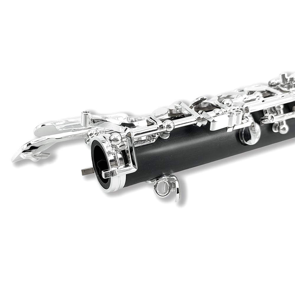 Professionelle C-Key-Oboe, Ebonit/Palisander, Gabel-F-Resonanzschlüssel, 3. Oktave, linke F-Taste