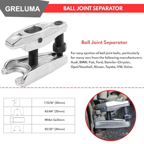Kit extractor de rótula de dirección universal juego separador herramientas 3 piezas 5