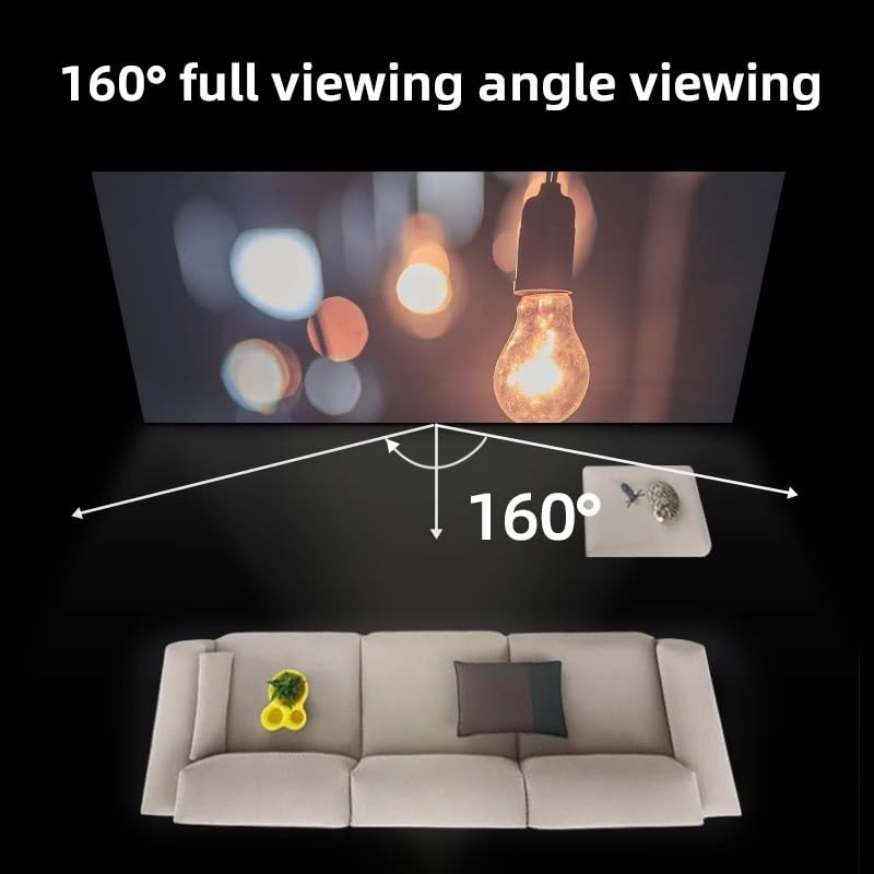 Pantalla de proyector gris anti-luz 60 pulgadas miniatura 3
