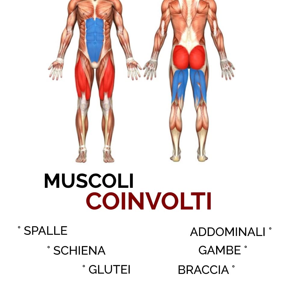 FFITNESS Total Body Pump Home Fitness Trainer Power Crunch ATTREZZO Multifunzione per PETTORALI Glutei Addominali Gambe Braccia FLTBC300ND