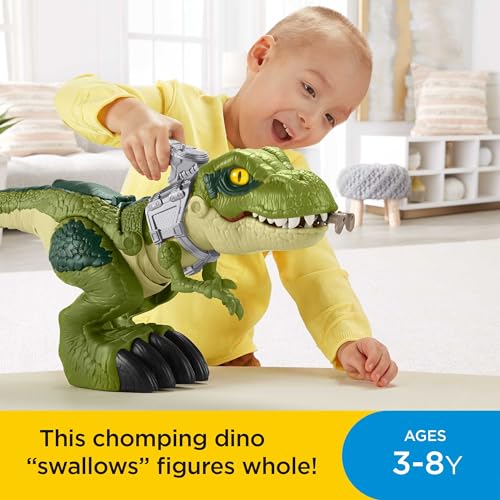 Imaginext Fisher-Price Jurassic World Tiranosaurio Megamandíbula, Dinosaurio de Juguete para niños +3 años (Mattel GBN14)