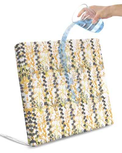 Edwiinsa Multicolor Branches Indoor/Outdoor Seat Cushions Cover,Waterproof Patio Chaise Lounge Cushion Cover for Beach Pool Side Chair Cushions 20x18x2 Pieces Botanical Plant Leaves Print