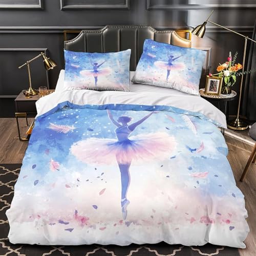 Housse de couette danseuse de ballet aquarelle rêveuse - 2