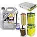 Produktbild QR-PARTS 69341158 Filter Set Inspektionspaket 5 Liter Motoröl Top Tec 4100 5W-40 MANN-FILTER Innenraumfilter Luftfilter Ölfilter