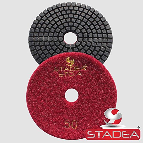 Stadea Grit 2000 5" Diamond Polishing Pads Premium Grade Wet Flexible 2.2 Mm High #TOP1