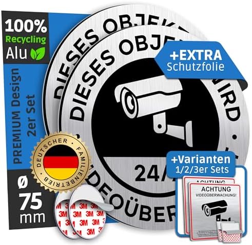 Schild Videoüberwachung | Dieser Bereich Wird videoüberwacht